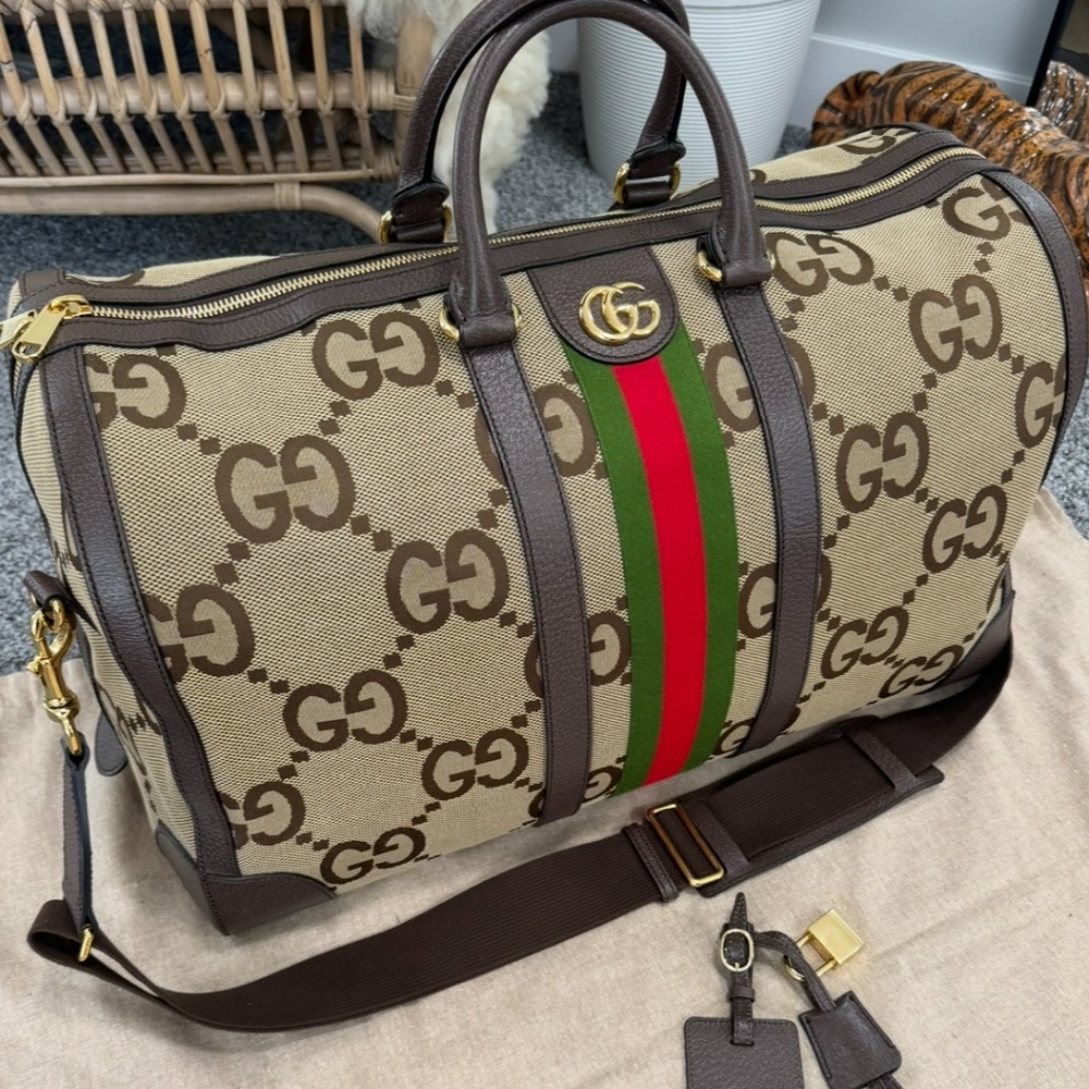 Gucci Large Maxi Jumbo GG Duffle Bag